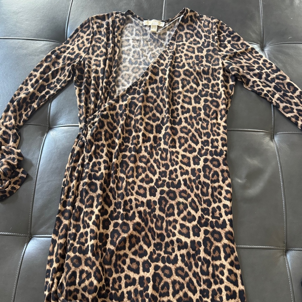 Leopard Michael Kors Wrap Dress